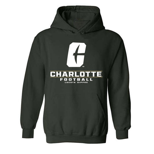 UNC Charlotte - NCAA Football : Lacota Dippre - Classic Fashion Shersey Hooded Sweatshirt