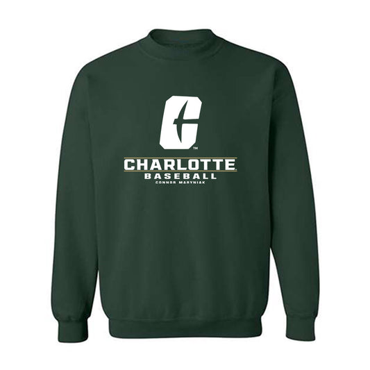 UNC Charlotte - NCAA Baseball : Connor Maryniak - Classic Fashion Shersey Crewneck Sweatshirt-0