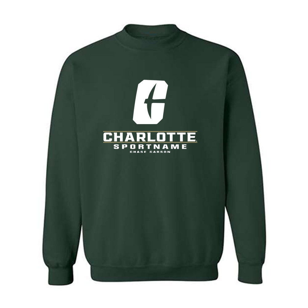 UNC Charlotte - NCAA Baseball : Chase Carson - Classic Fashion Shersey Crewneck Sweatshirt