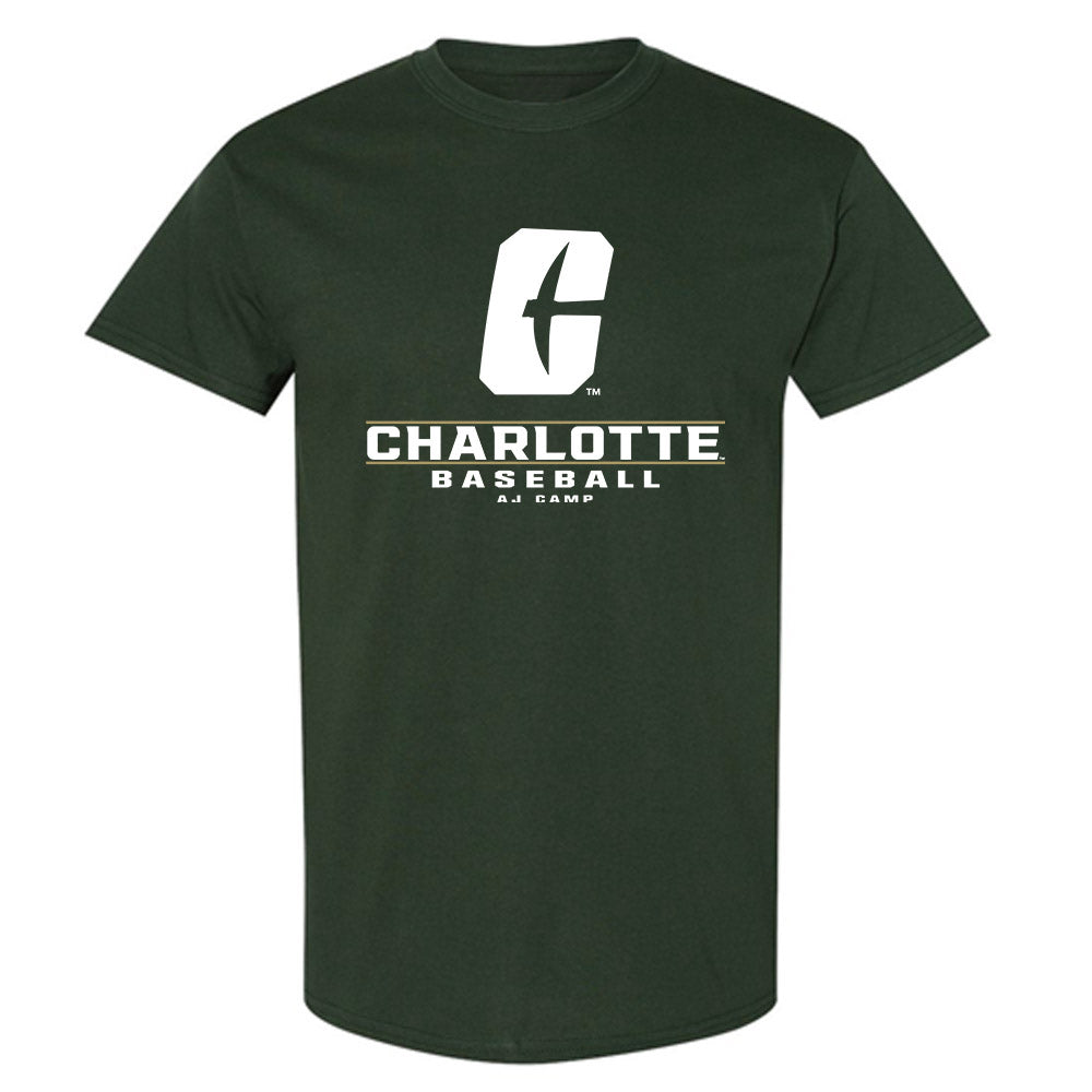 UNC Charlotte - NCAA Baseball : AJ Camp - Classic Fashion Shersey T-Shirt-0