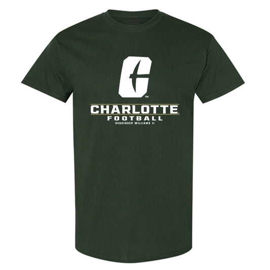 UNC Charlotte - NCAA Football : DeQuinder Williams II - Classic Fashion Shersey T-Shirt