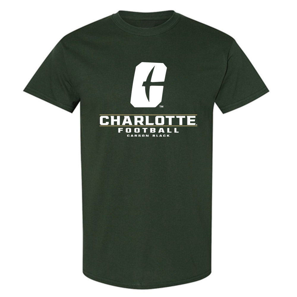 UNC Charlotte - NCAA Football : Carson Black - T-Shirt Classic Fashion Shersey