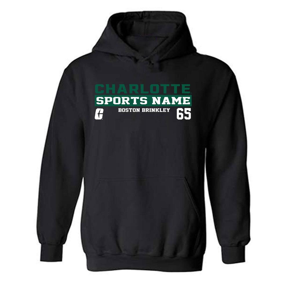 UNC Charlotte - NCAA Football : Boston Brinkley - Classic Shersey Hooded Sweatshirt