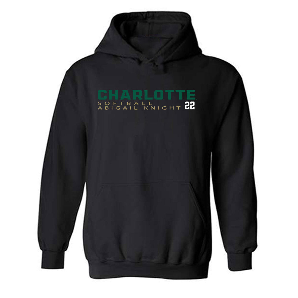 UNC Charlotte - NCAA Softball : Abigail Knight - Hooded Sweatshirt Classic Fashion Shersey