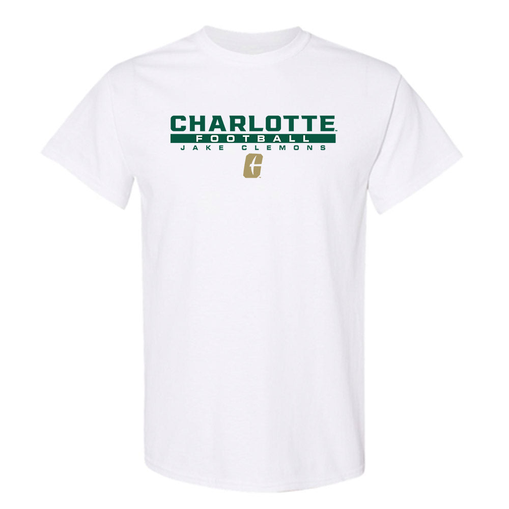 UNC Charlotte - NCAA Football : Jake Clemons - Classic Fashion Shersey T-Shirt