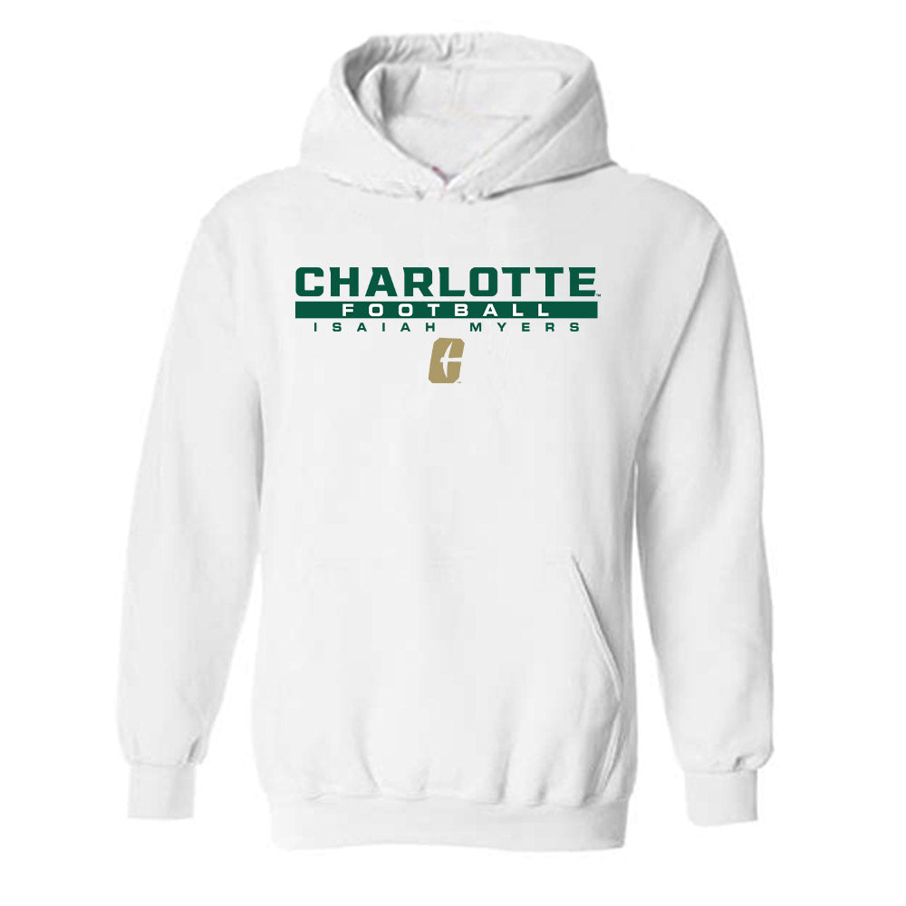 UNC Charlotte - NCAA Football : Isaiah Myers - Classic Fashion Shersey Hooded Sweatshirt