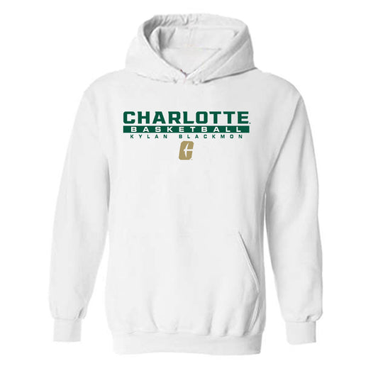UNC Charlotte - NCAA Men's Basketball : Kylan Blackmon - Classic Fashion Shersey Hooded Sweatshirt-0