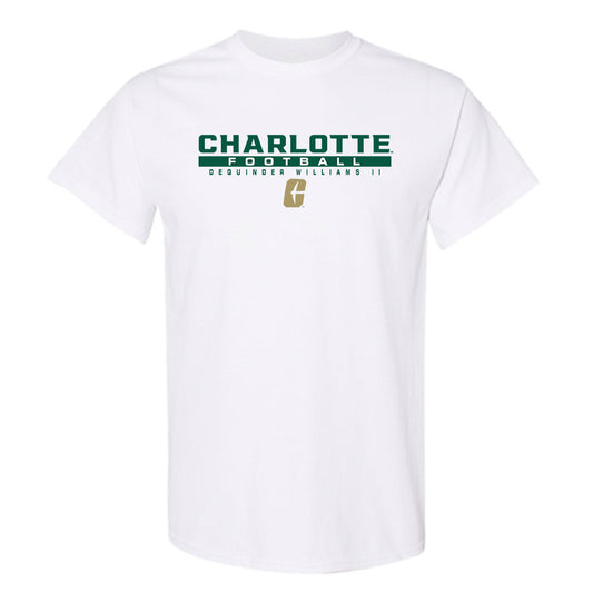 UNC Charlotte - NCAA Football : DeQuinder Williams II - Classic Fashion Shersey T-Shirt