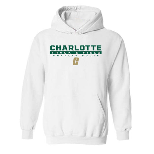 UNC Charlotte - NCAA Men's Track & Field : Charles Foote - Classic Fashion Shersey Hooded Sweatshirt-0