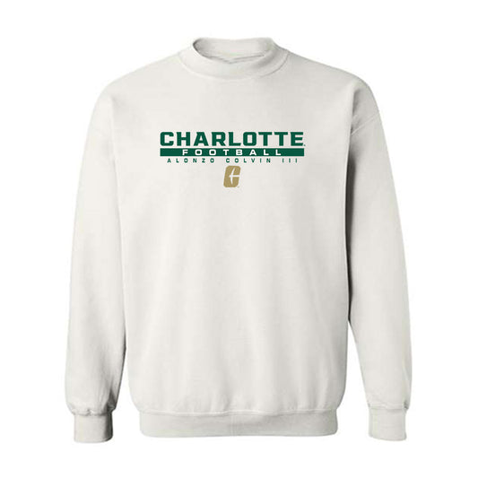 UNC Charlotte - NCAA Football : Alonzo Colvin III - Crewneck Sweatshirt Classic Fashion Shersey