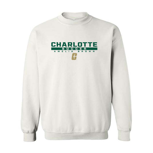 UNC Charlotte - NCAA Women's Soccer : Amelia Brown - Classic Fashion Shersey Crewneck Sweatshirt-0