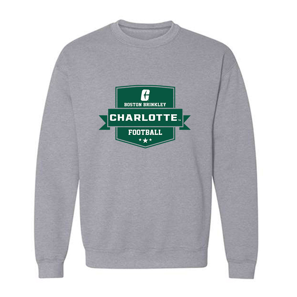 UNC Charlotte - NCAA Football : Boston Brinkley - Classic Fashion Shersey Crewneck Sweatshirt