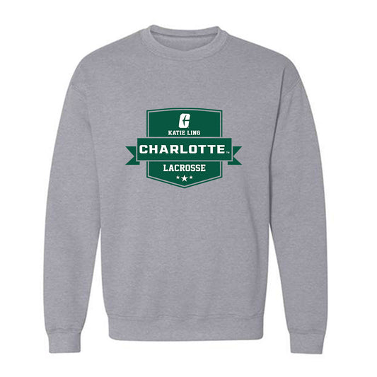 UNC Charlotte - NCAA Women's Lacrosse : Katie Ling - Classic Fashion Shersey Crewneck Sweatshirt-0