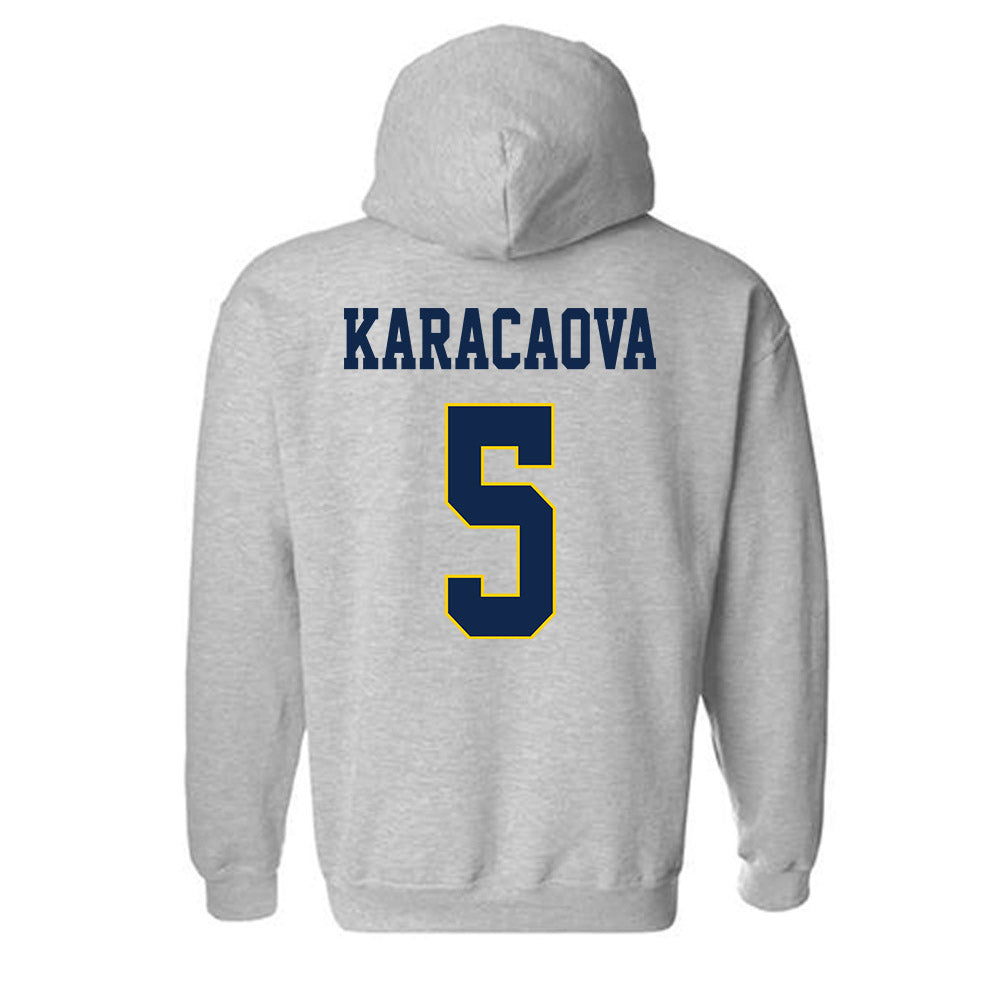 UCSD - NCAA Women's Volleyball : Sabire Karacaova - Classic Fashion Shersey Hooded Sweatshirt-1