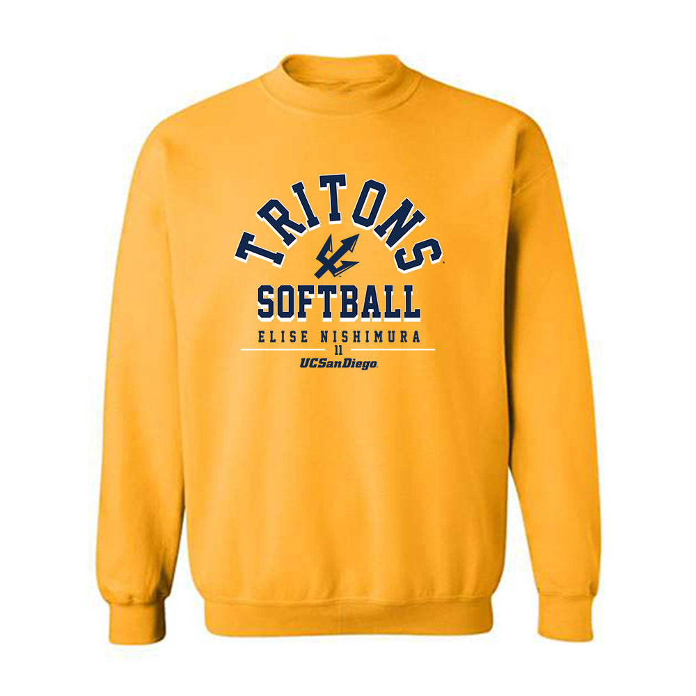 UCSD - NCAA Softball : Elise Nishimura - Classic Fashion Shersey Crewneck Sweatshirt