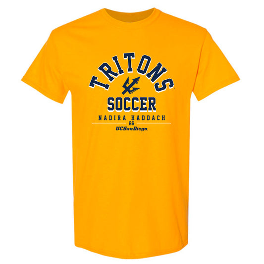 UCSD - NCAA Women's Soccer : Nadira Haddach - Classic Fashion Shersey T-Shirt-0