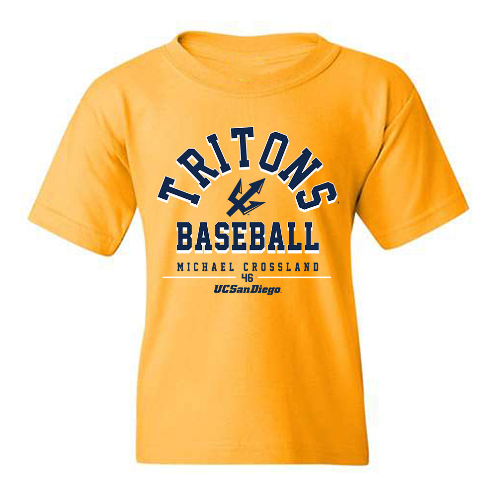 UCSD - NCAA Baseball : Michael Crossland - Classic Fashion Shersey Youth T-Shirt-0