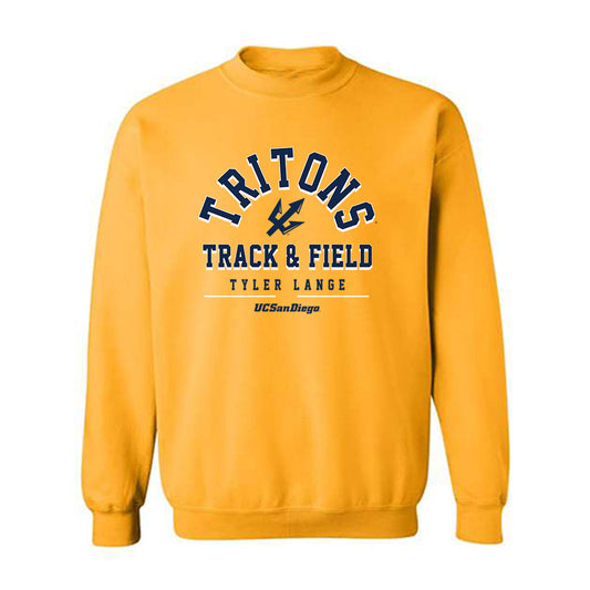 UCSD - NCAA Men's Track & Field : Tyler Lange - Classic Fashion Shersey Crewneck Sweatshirt-0