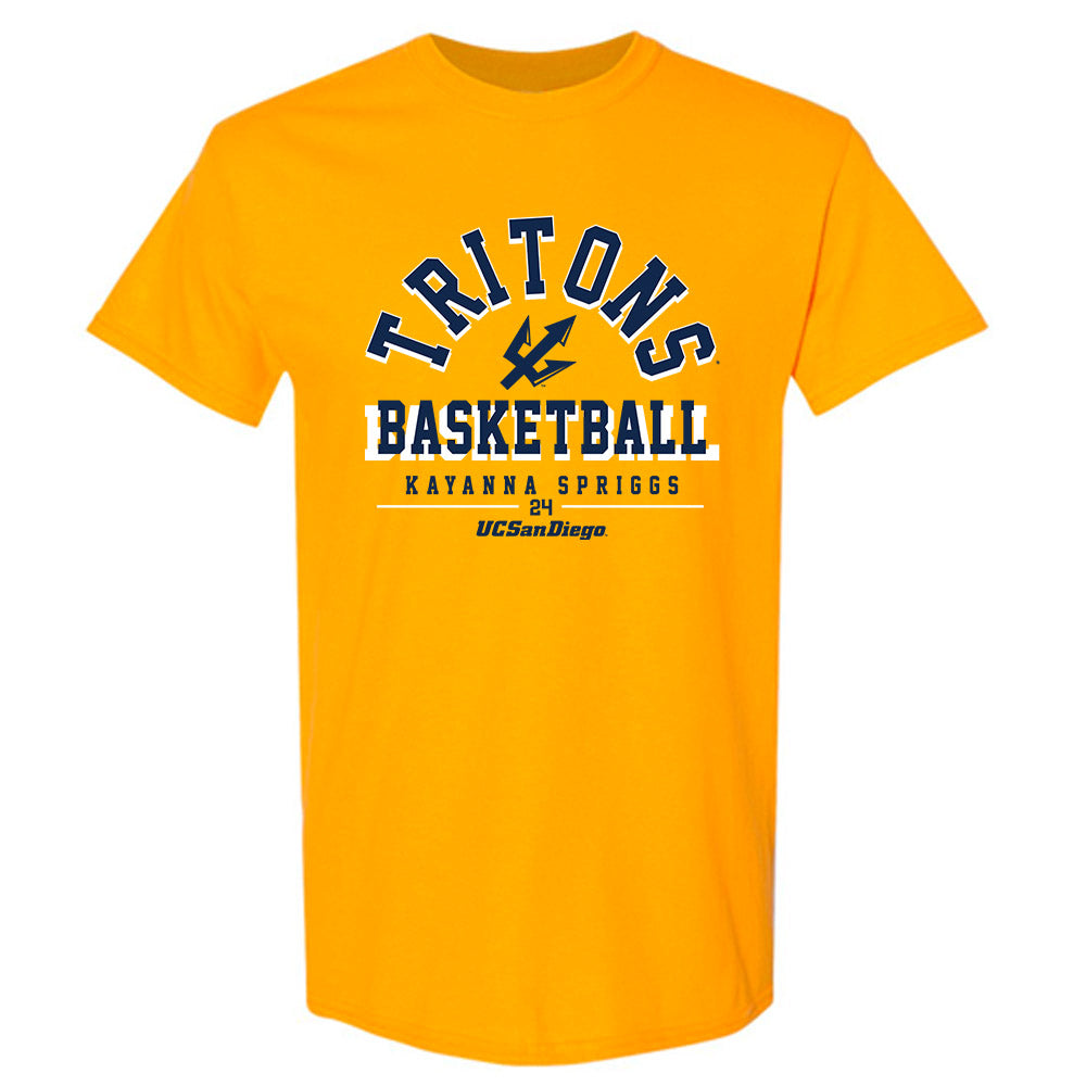 UCSD - NCAA Women's Basketball : Kayanna Spriggs - Classic Fashion Shersey T-Shirt