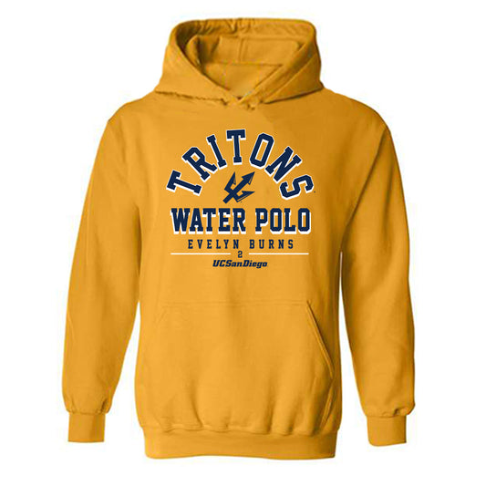 UCSD - NCAA Women's Water Polo : Evelyn Burns - Classic Fashion Shersey Hooded Sweatshirt-0