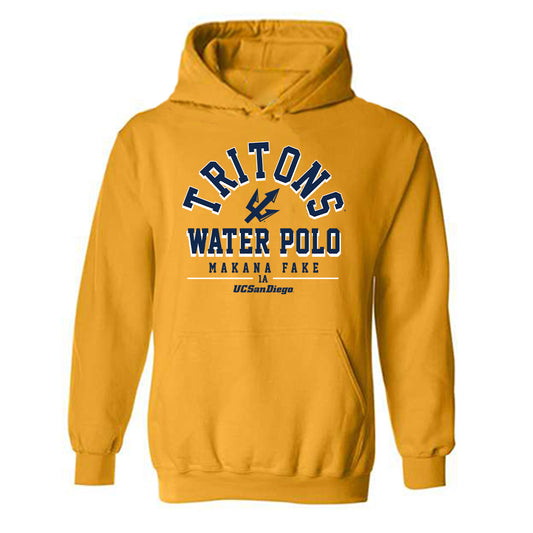 UCSD - NCAA Women's Water Polo : Makana Fake - Classic Fashion Shersey Hooded Sweatshirt-0