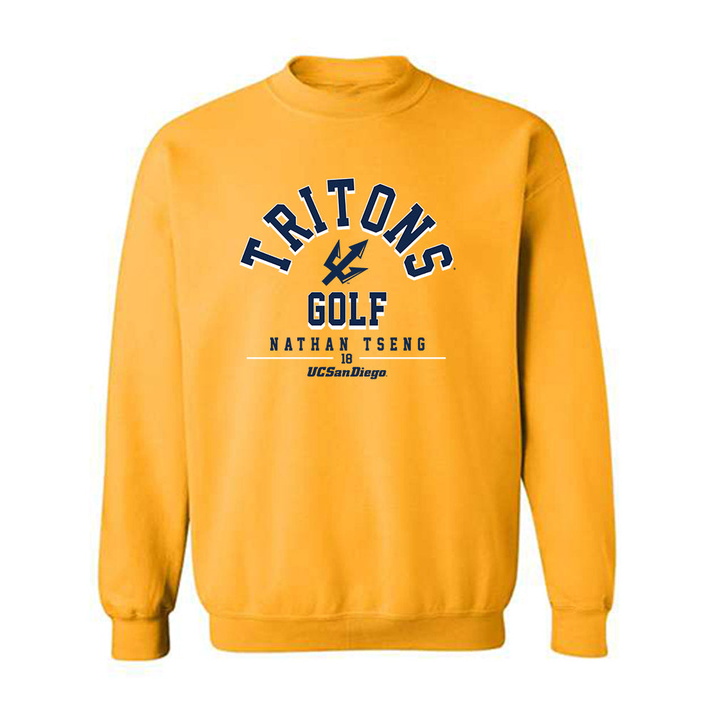 UCSD - NCAA Men's Golf : Nathan Tseng - Classic Fashion Shersey Crewneck Sweatshirt-0