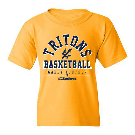 UCSD - NCAA Women's Basketball : Gabby Louther - Classic Fashion Shersey Youth T-Shirt-0