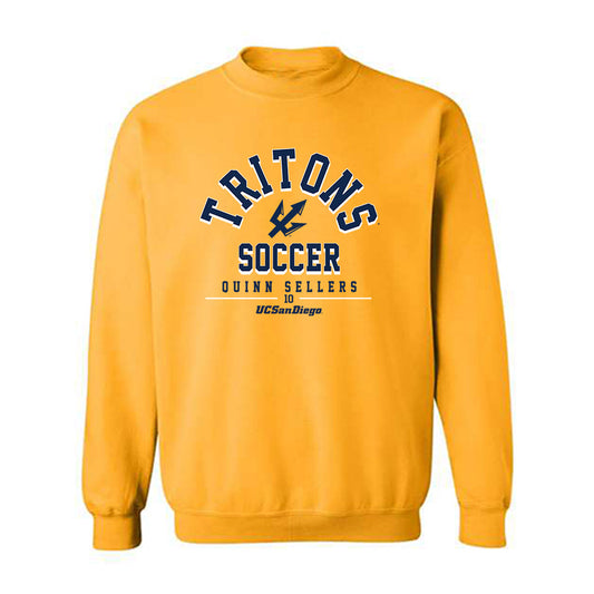 UCSD - NCAA Men's Soccer : Quinn Sellers - Classic Fashion Shersey Crewneck Sweatshirt-0