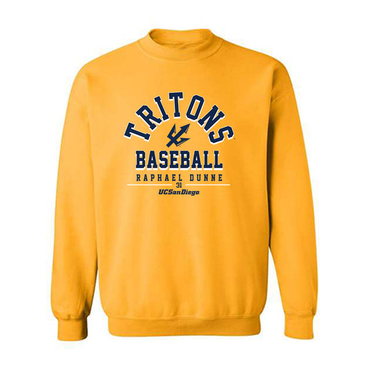 UCSD - NCAA Baseball : Raphael Dunne - Classic Fashion Shersey Crewneck Sweatshirt-0