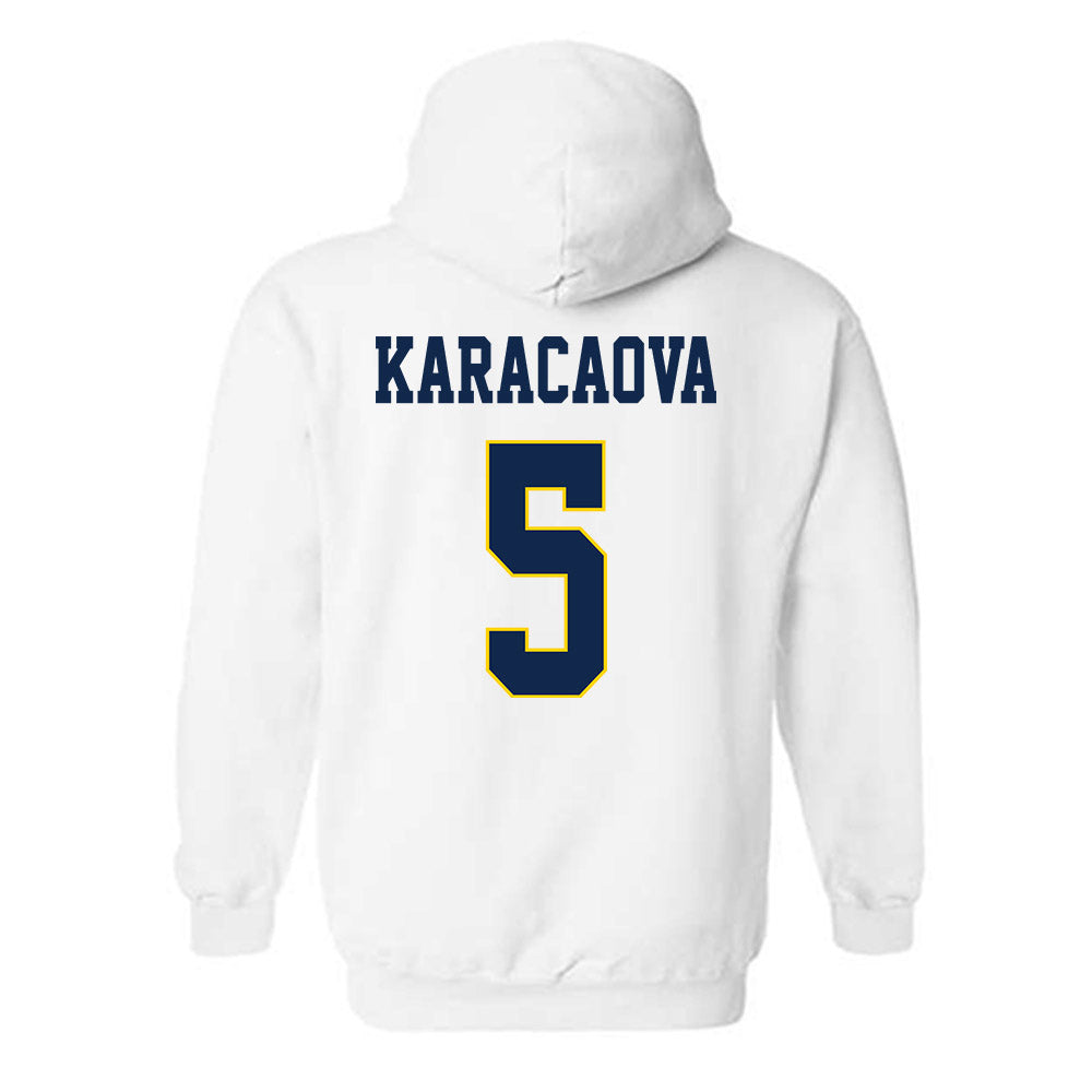UCSD - NCAA Women's Volleyball : Sabire Karacaova - Classic Fashion Shersey Hooded Sweatshirt-1
