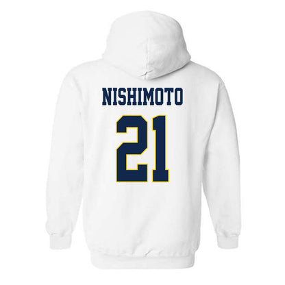 UCSD - NCAA Men's Soccer : Jack Nishimoto - Classic Fashion Shersey Hooded Sweatshirt-1