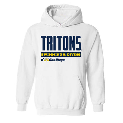 UCSD - NCAA Men's Swimming & Diving : Hunter Cehelnik - Classic Fashion Shersey Hooded Sweatshirt