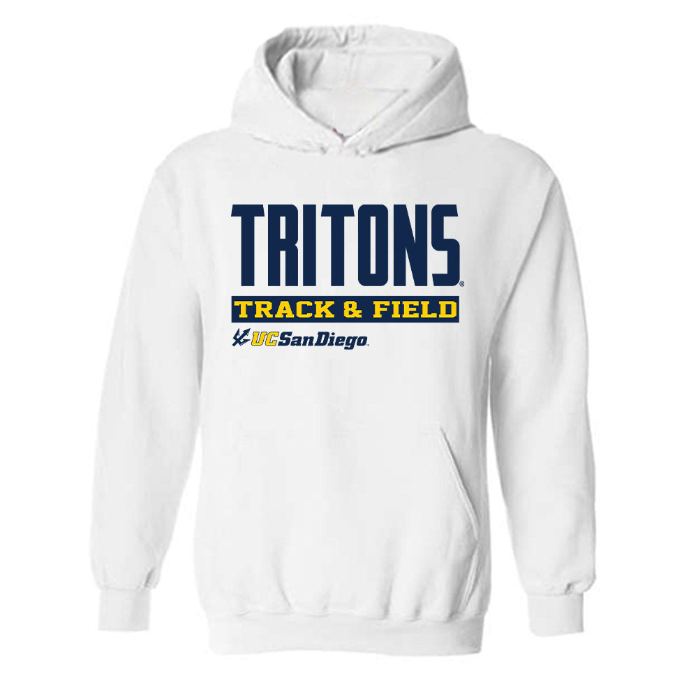 UCSD - NCAA Men's Track & Field : Robert Rynearson - Classic Fashion Shersey Hooded Sweatshirt-0