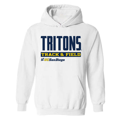 UCSD - NCAA Men's Track & Field : Robert Rynearson - Classic Fashion Shersey Hooded Sweatshirt-0