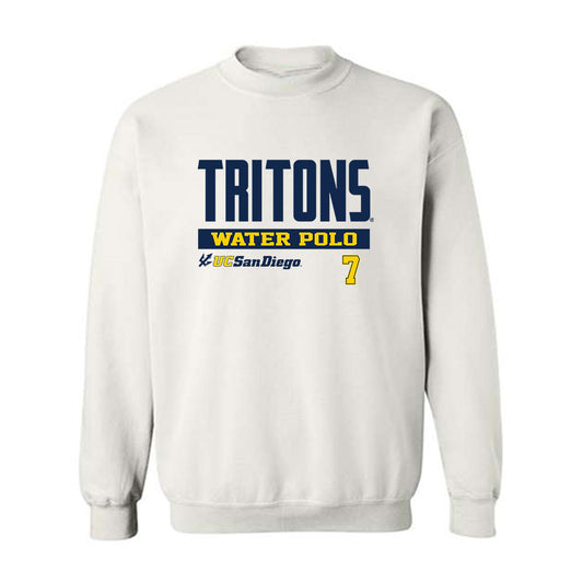 UCSD - NCAA Women's Water Polo : Alexa Kraaijvanger - Classic Fashion Shersey Crewneck Sweatshirt-0
