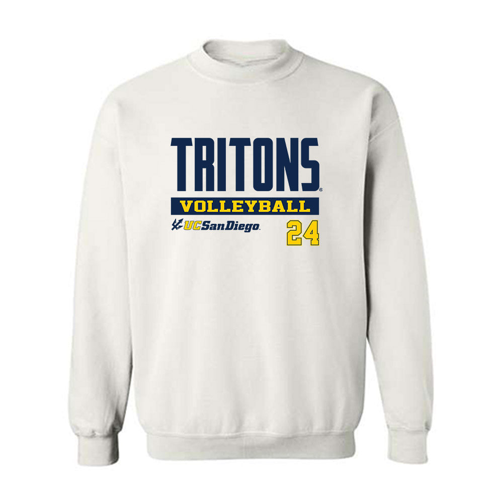 UCSD - NCAA Men's Volleyball : Peter Selcho - Classic Fashion Shersey Crewneck Sweatshirt-0