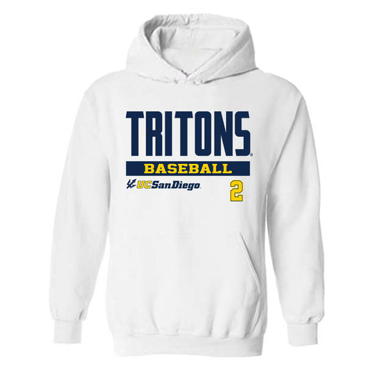 UCSD - NCAA Baseball : Anthony Potestio - Classic Fashion Shersey Hooded Sweatshirt-0