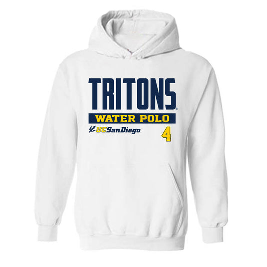 UCSD - NCAA Men's Water Polo : Ante Buzov - Classic Fashion Shersey Hooded Sweatshirt-0