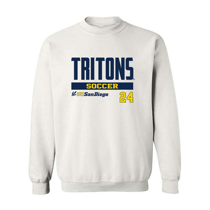 UCSD - NCAA Men's Soccer : Nick Aghaian - Classic Fashion Shersey Crewneck Sweatshirt