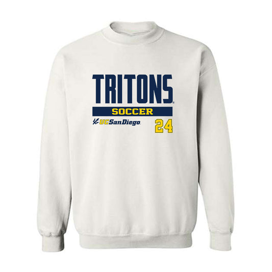 UCSD - NCAA Men's Soccer : Nick Aghaian - Classic Fashion Shersey Crewneck Sweatshirt