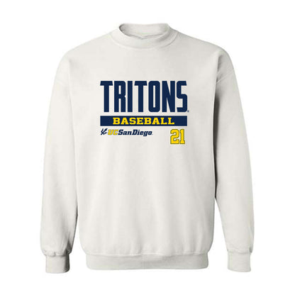 UCSD - NCAA Baseball : Landon Marchetti - Classic Fashion Shersey Crewneck Sweatshirt-0