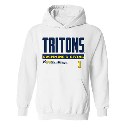 UCSD - NCAA Men's Swimming & Diving : Jackson Bernstein - Classic Fashion Shersey Hooded Sweatshirt