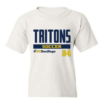 UCSD - NCAA Men's Soccer : Nick Aghaian - Classic Fashion Shersey Youth T-Shirt