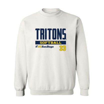 UCSD - NCAA Softball : Claire Adams - Classic Fashion Shersey Crewneck Sweatshirt-0
