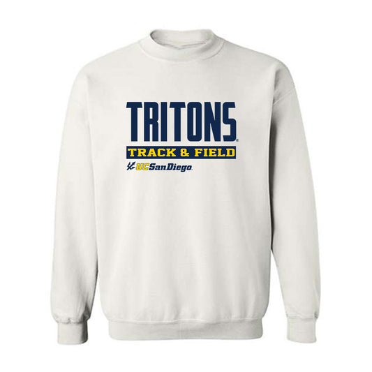 UCSD - NCAA Women's Track & Field : Brooke White - Classic Fashion Shersey Crewneck Sweatshirt-0