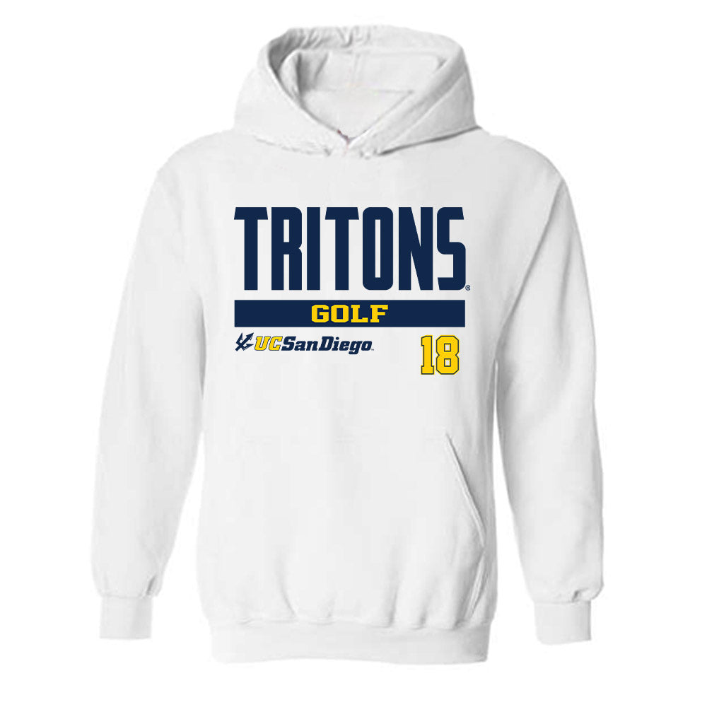UCSD - NCAA Men's Golf : Nathan Tseng - Classic Fashion Shersey Hooded Sweatshirt-0