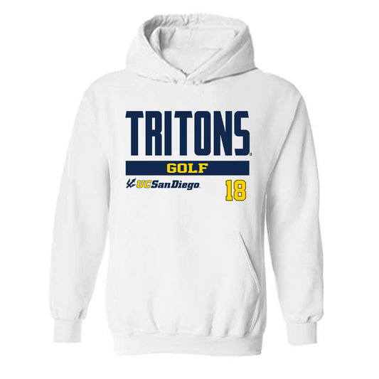 UCSD - NCAA Men's Golf : Nathan Tseng - Classic Fashion Shersey Hooded Sweatshirt-0