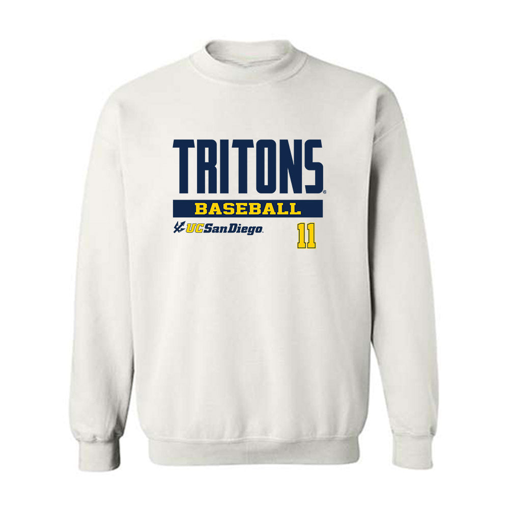 UCSD - NCAA Baseball : Zachary Ernisse - Classic Fashion Shersey Crewneck Sweatshirt-0