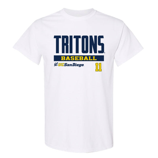 UCSD - NCAA Baseball : Quincey Brown - Classic Fashion Shersey T-Shirt-0