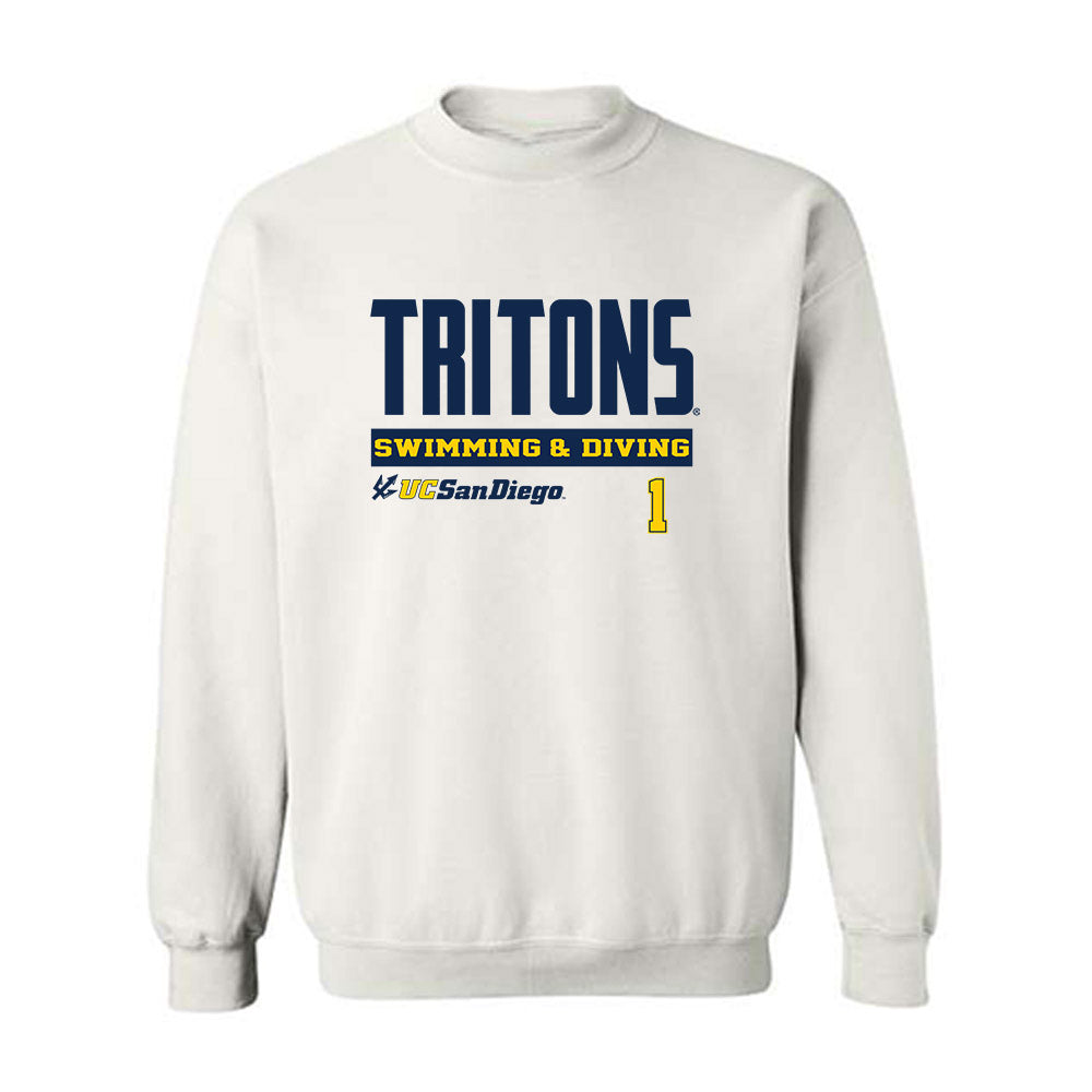 UCSD - NCAA Men's Swimming & Diving : Jackson Bernstein - Classic Fashion Shersey Crewneck Sweatshirt